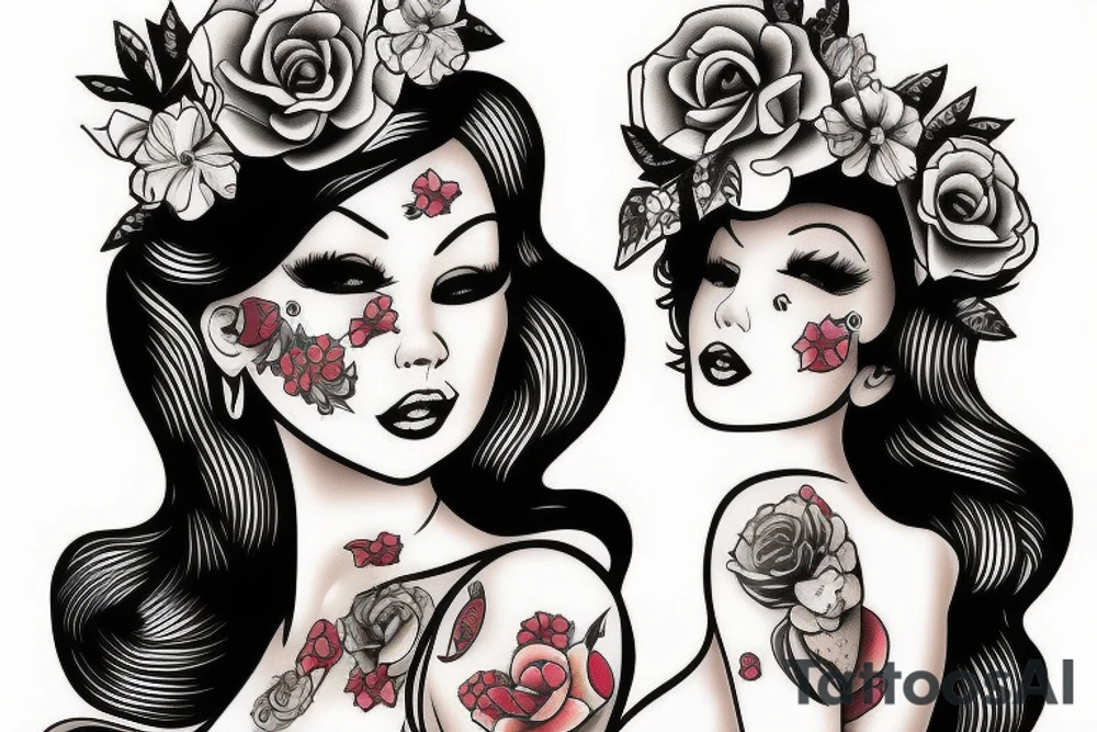 pinup doll tattoo idea