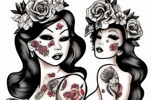 pinup doll tattoo idea