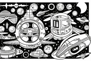 The space travel machine from the move Contact. tattoo idea