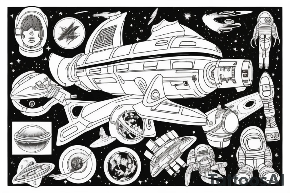 The space travel machine from the movie Contact. tattoo idea