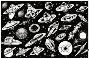 The space travel machine from the movie “Contact.” tattoo idea