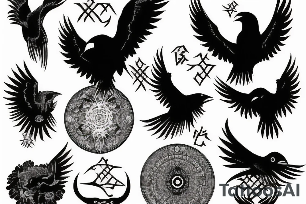 Itachi and crow tattoo idea