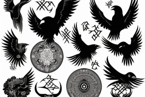 Itachi and crow tattoo idea