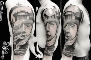 Lighthouse on Jupiter tattoo idea