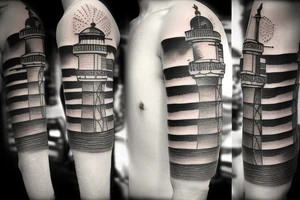 Lighthouse on Jupiter tattoo idea