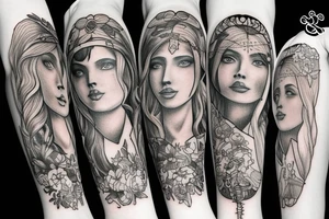 Biblical women tattoo idea