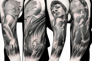 Falling Icarus Man Tattoo tattoo idea