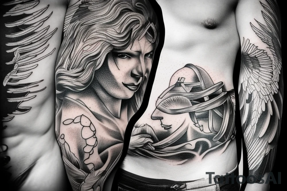 Falling Icarus Man Tattoo tattoo idea