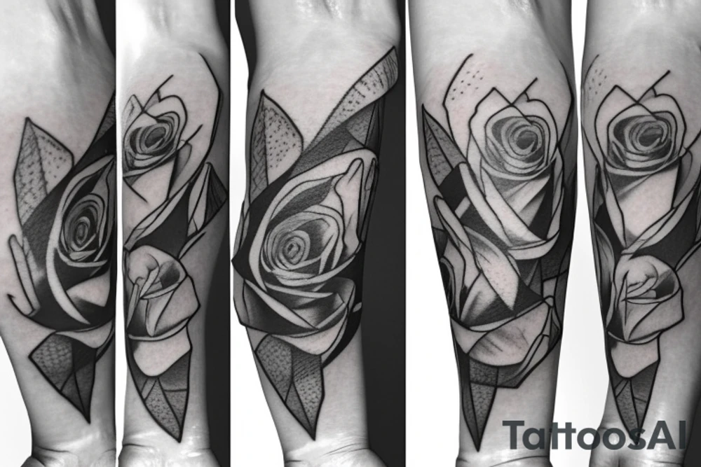 Roses With Veil. Forearm tattoo tattoo idea