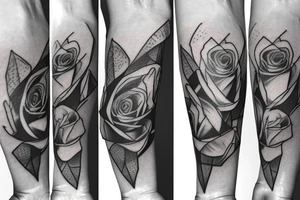 Roses With Veil. Forearm tattoo tattoo idea