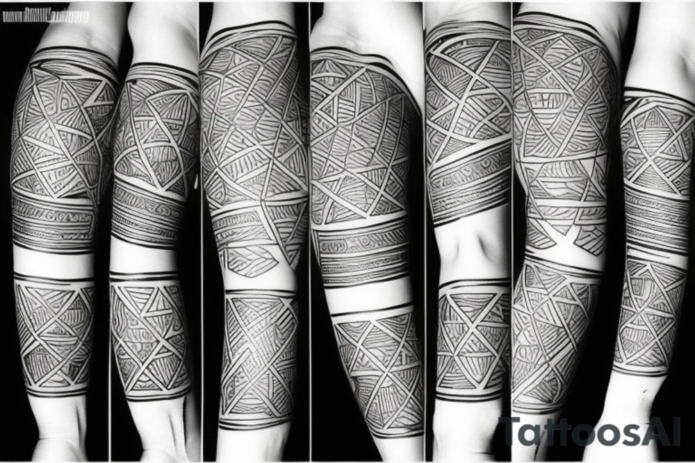 geometry forearm tattoo idea