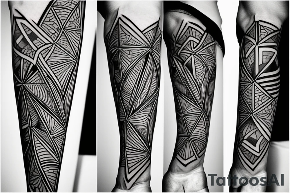 geometry forearm tattoo idea
