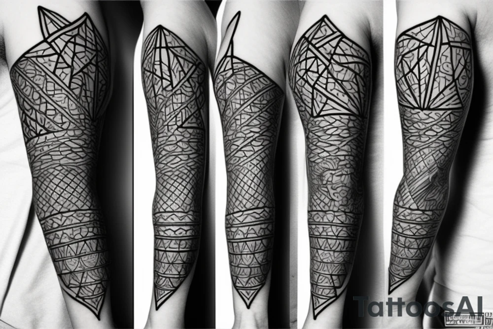 geometry forearm tattoo idea