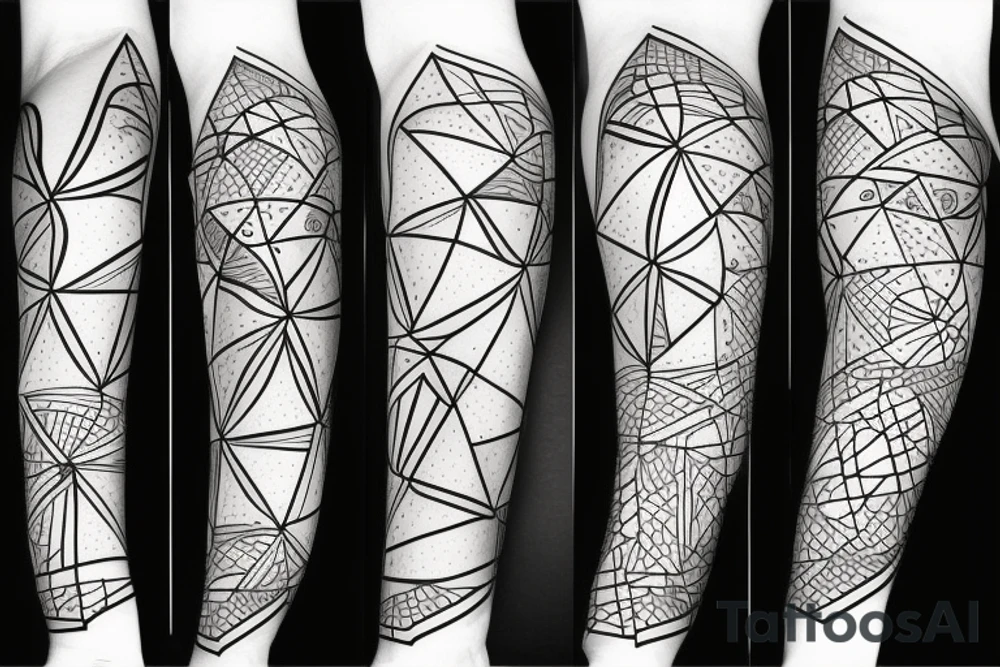 geometry forearm tattoo idea