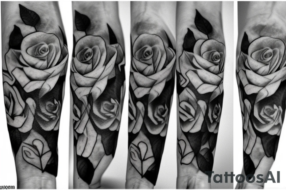 Roses With Veil. Forearm tattoo tattoo idea