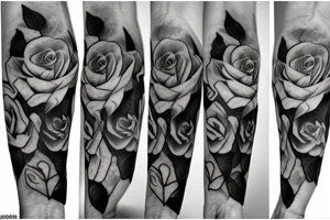 Roses With Veil. Forearm tattoo tattoo idea