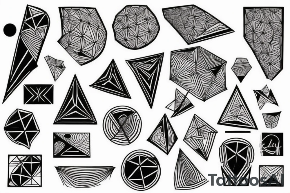 geometry forearm tattoo idea