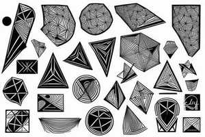 geometry forearm tattoo idea