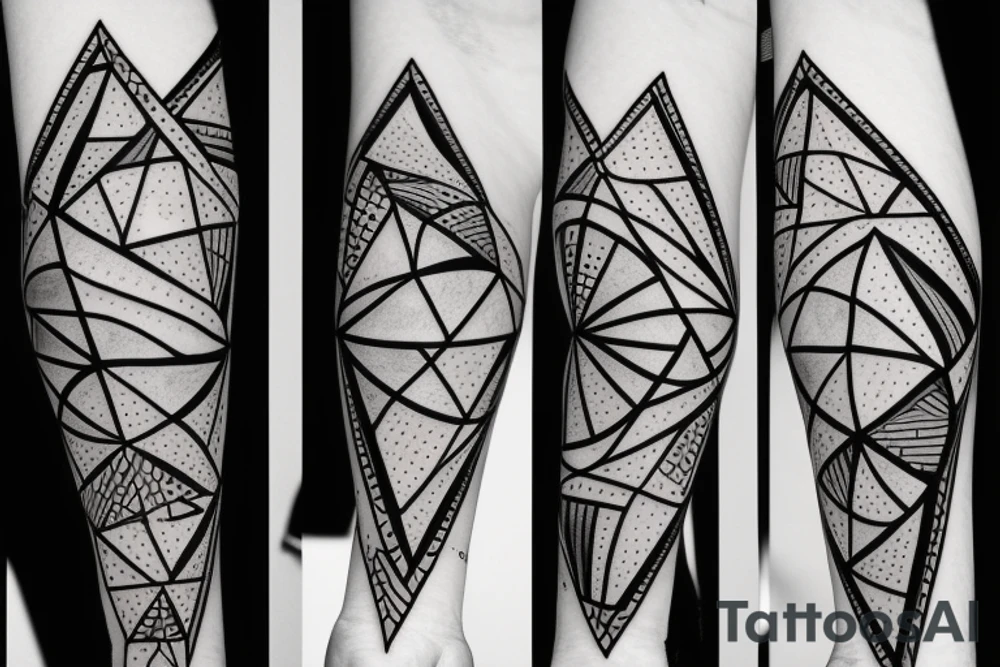 geometry forearm tattoo idea