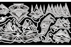 Mountain Range. Band tattoo tattoo idea