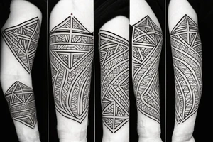 geometry forearm tattoo idea