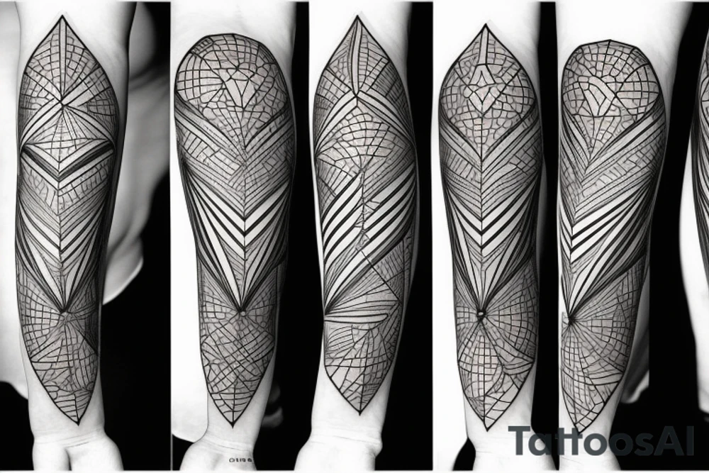 geometry forearm tattoo idea