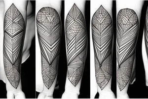 geometry forearm tattoo idea