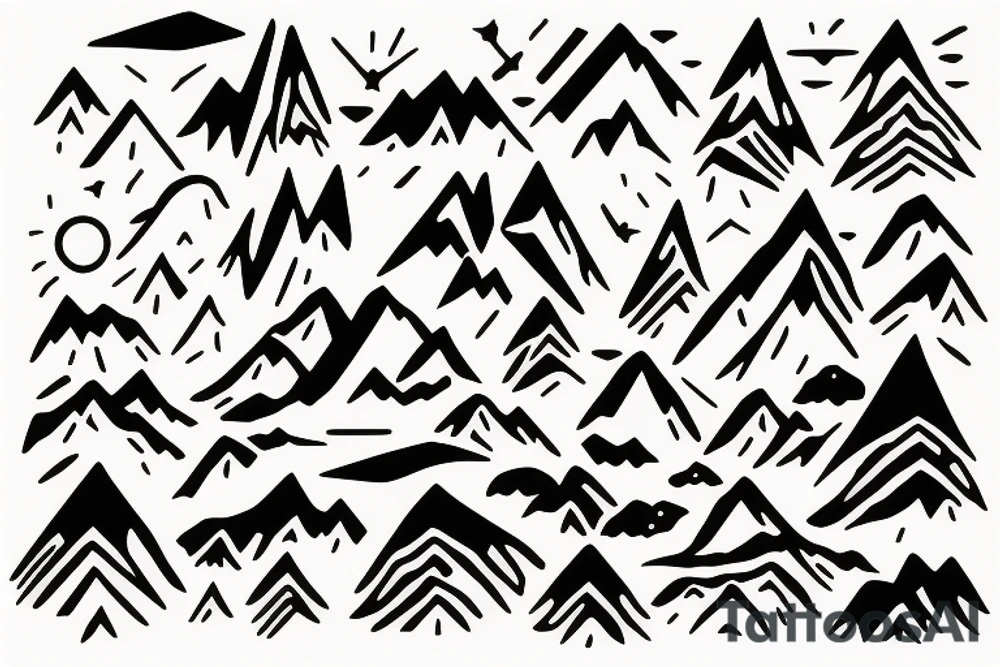 Mountain Range. Band tattoo tattoo idea