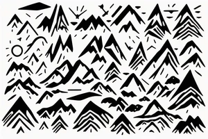 Mountain Range. Band tattoo tattoo idea