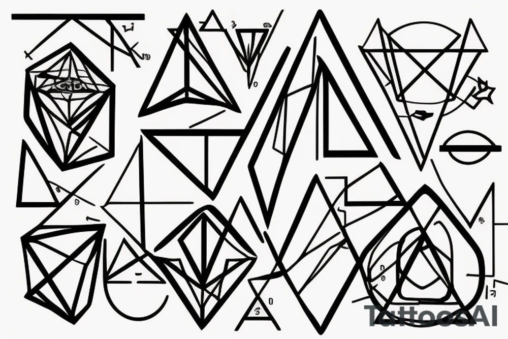 geometry forearm tattoo idea