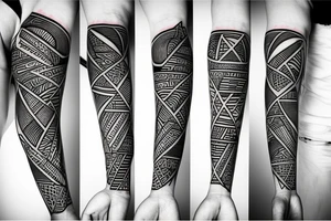 geometry forearm tattoo idea
