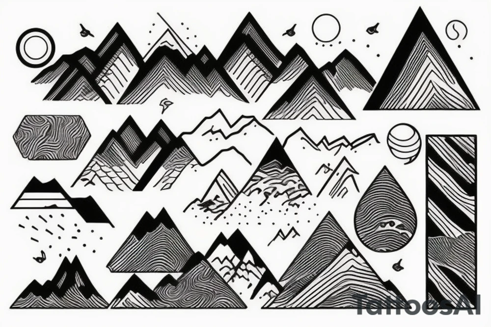 Mountain Range. Band tattoo tattoo idea
