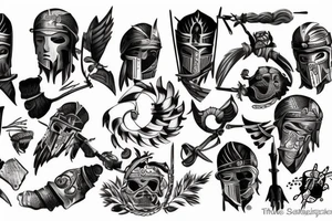 Athens versus Spartans tattoo idea
