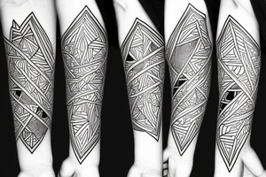 geometry forearm tattoo idea