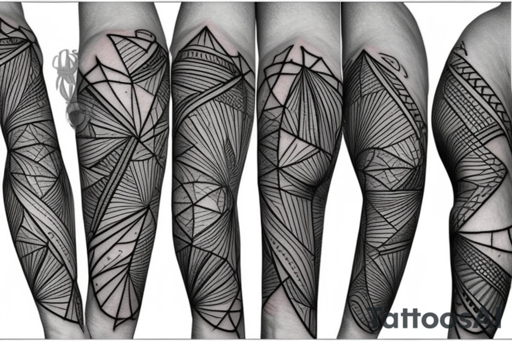 geometry forearm tattoo idea