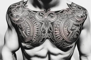 Roman tattoo. Half chest tattoo tattoo idea