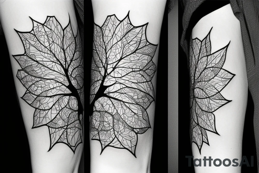 arbre geométrique tattoo idea