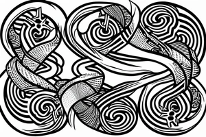 Triple infinity loop tattoo idea