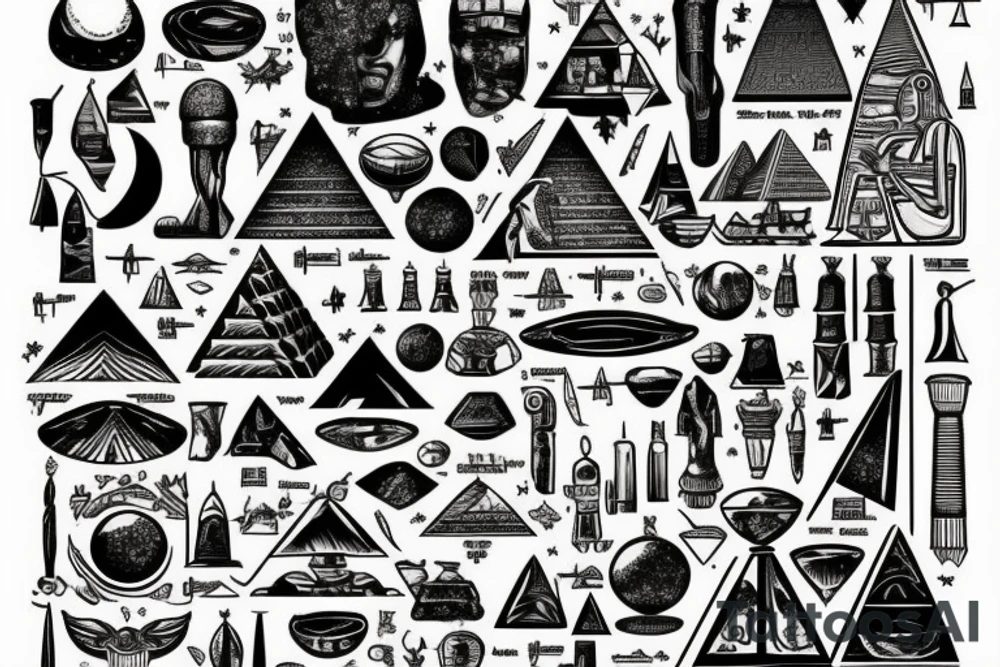 The Alchemist. Egyptian Pyramids with Orion’s Belt. tattoo idea