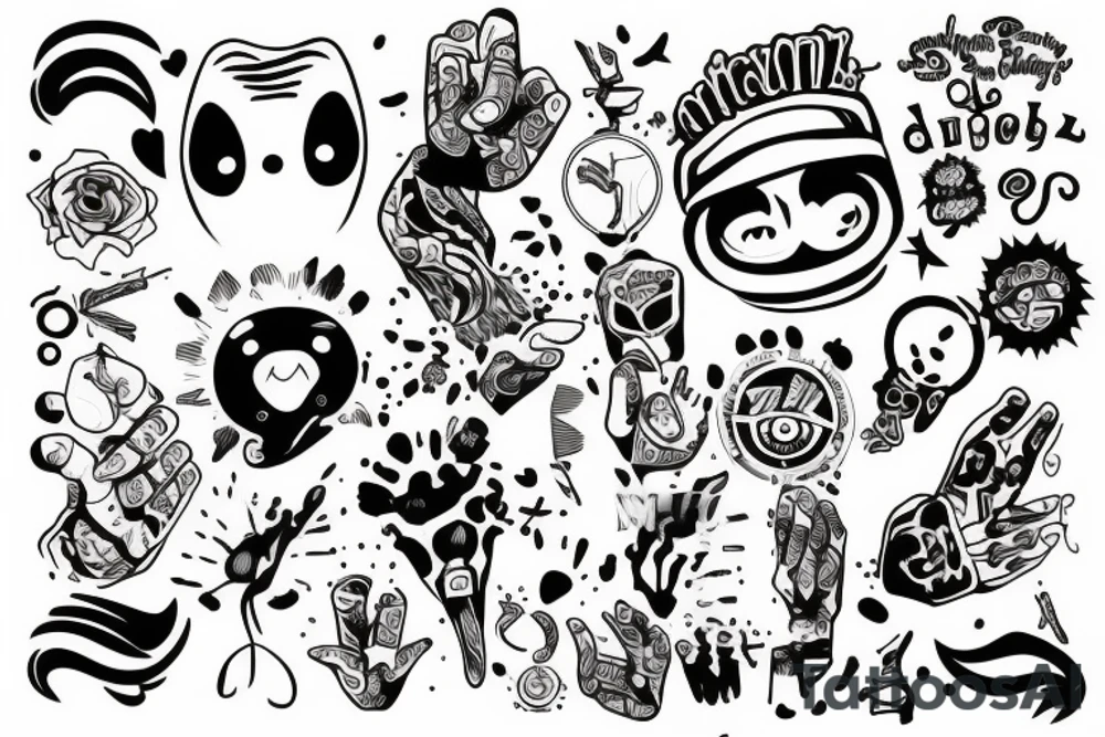 Fingers tattoo idea