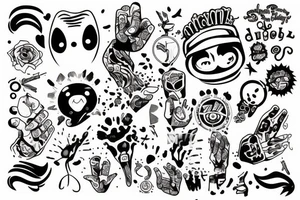 Fingers tattoo idea