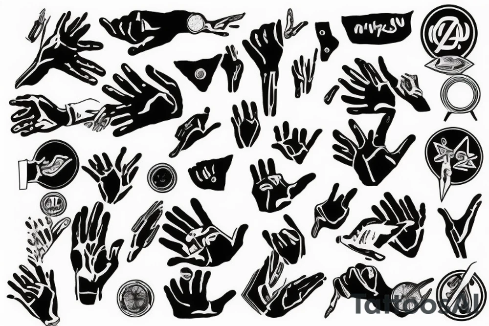Fingers tattoo idea