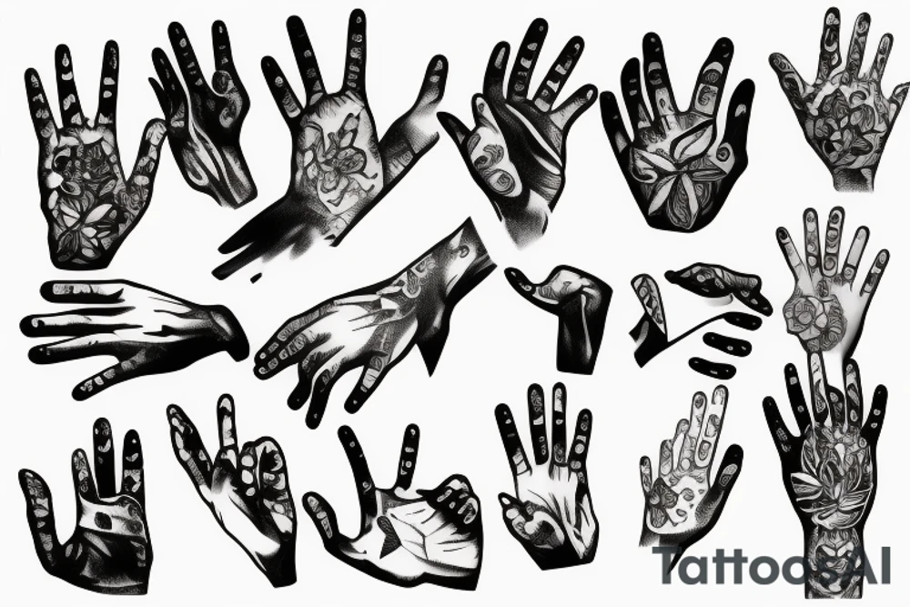 Fingers tattoo idea