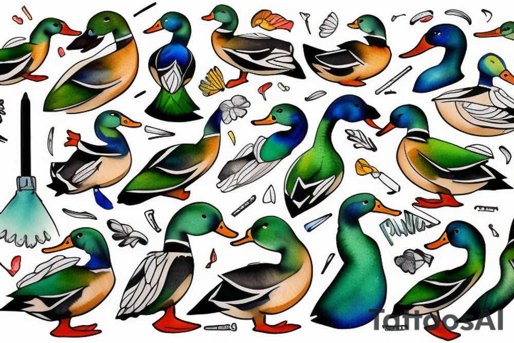 MALLARD DUCK tattoo idea