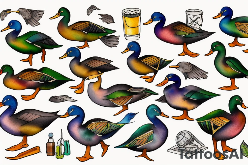 MALLARD DUCK tattoo idea