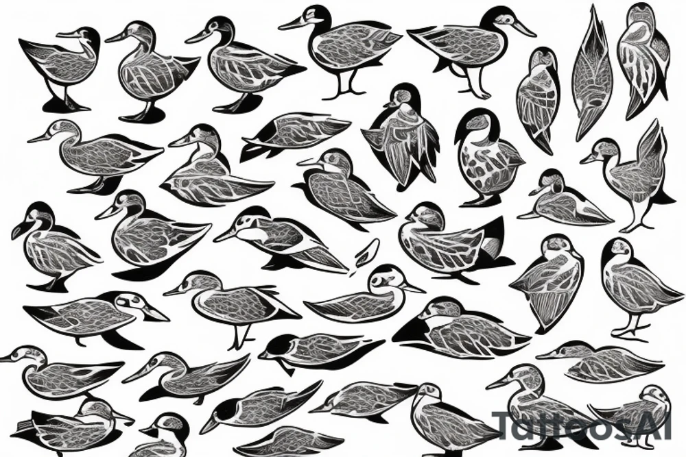 MALLARD DUCK tattoo idea