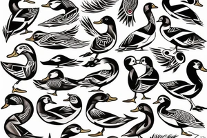 MALLARD DUCK tattoo idea