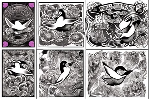 FLYING DUCK tattoo idea