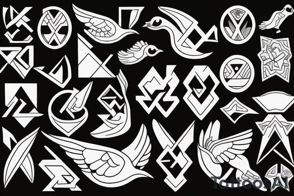 FLYING DUCK tattoo idea