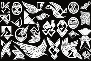 FLYING DUCK tattoo idea